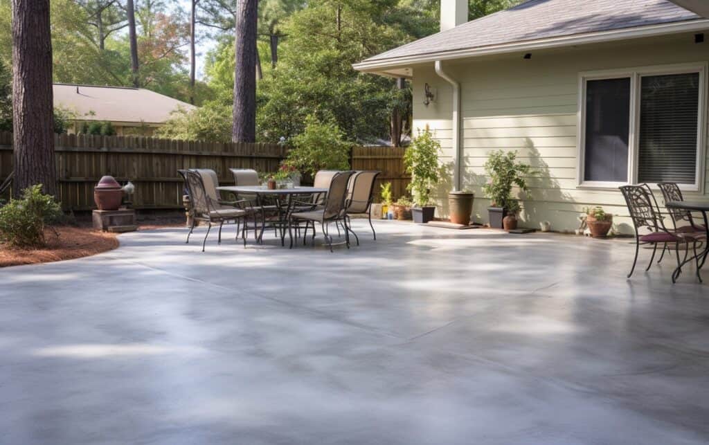 cement on patio concrete driveway makeovers, in the style of wet-on-wet blending, jan van scorel, n.c. wyeth, auto body works, beatrix potter, layered mesh --ar 46:29 Job ID: 8b57c1c1-d870-47dc-b506-f6fa2a5fe120